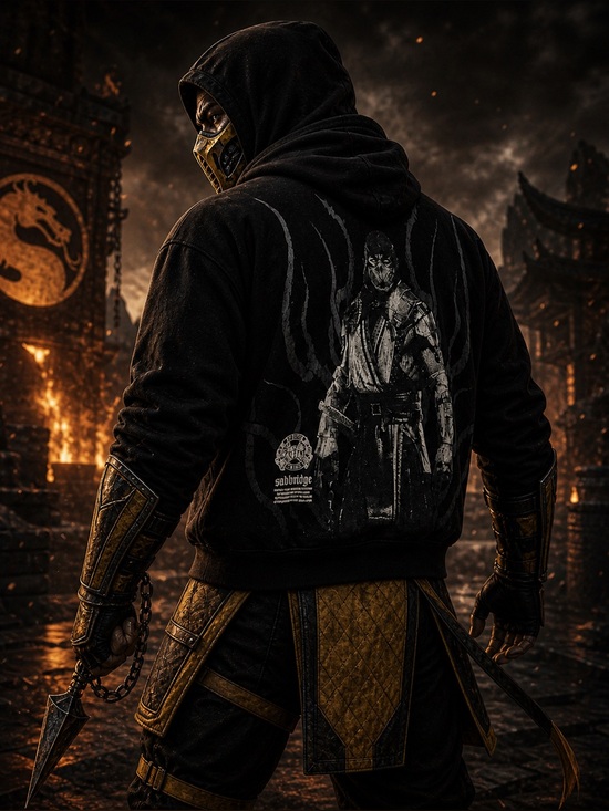 Darc Sport Other - Darc Sport Hoodie /Mortal Kombat Scorpion Print